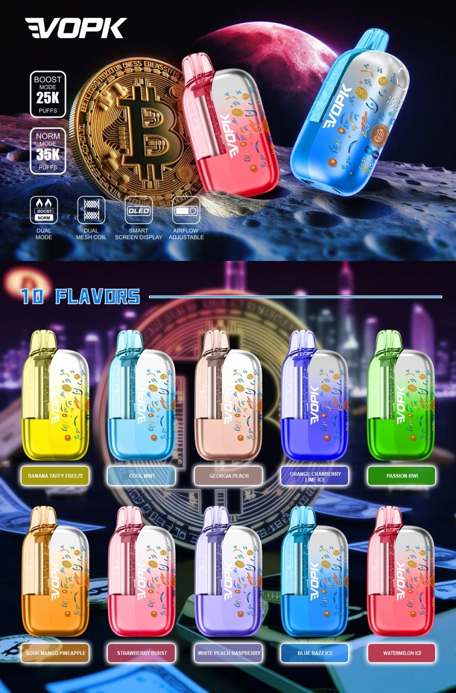 VOPK BTC 35K disposable vape-1 VOPK BTC 35K disposable vape-1